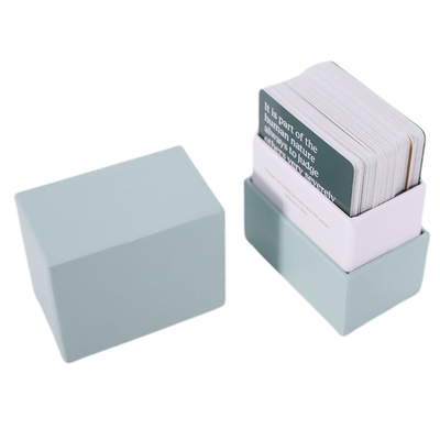 কেনা 280g প্রিন্টযোগ্য গেম কার্ড ODM OEM ফিনিশ ফ্ল্যাশ পেপার প্লেয়িং কার্ড ডেক বক্সের সাথে online manufacture