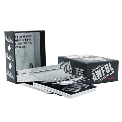 কেনা Varnishing Print Drinking Game Question Cards Deck Custom Printing Drinking Truth or Dare Card Game for Adult with Box Printing Service online manufacture