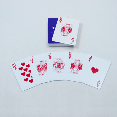 54pcs ওয়াটারপ্রুফ প্লাস্টিকের খেলার কার্ড সঙ্গে স্বাভাবিক Tuck Box এন্টারপ্রাইজ বিজ্ঞাপন খেলার কার্ড