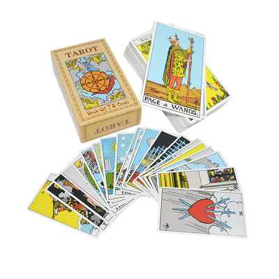Customized Design Printable Tarot Cards with Guide Book Included in 57*87mm Size