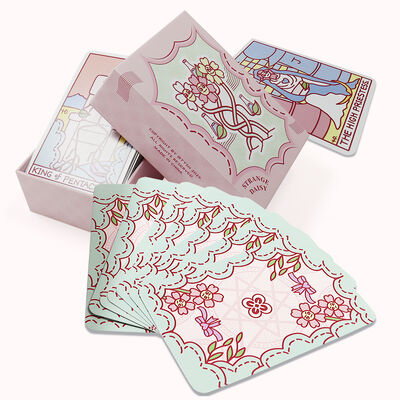 Luxury Custom Logo Moon Star Tarot Cards - Durable Paper Printable Tarot Cards for Parties and Games